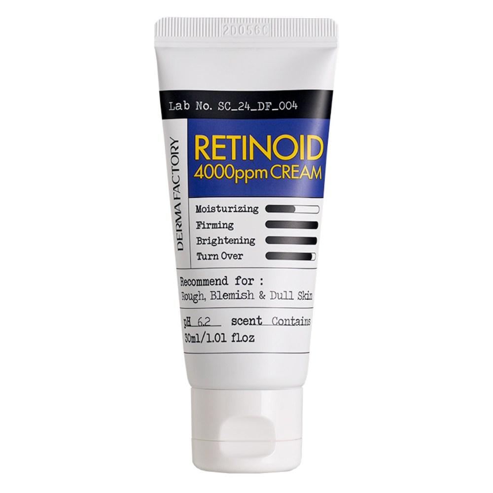

Крем Derma Factory Retinoid 4000ppm – Высокопотентный витамин А форте с ретиналем + ретинолом, укрепляющий и осветляющий уход против морщин, веганский, корейский