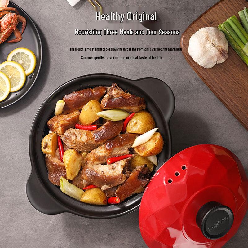 Longde Ceramic Health Stew Pot