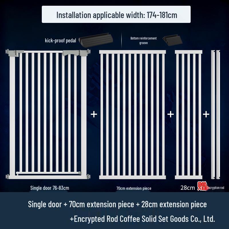 Cat Door Barrier: Auto-Close Pet Gate for Indoor, Balcony, or Stairway - No Drilling Needed