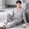 Pajamas Men'S Spring And Autumn Autumn Pure Cotton Long Sleeves Wear Loungewear Men'S Large Size Suit