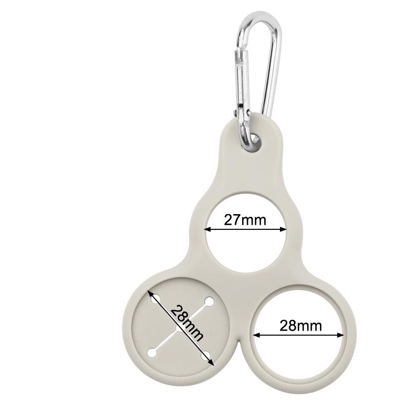 Silicone Water Bottle Buckle Water Bottle Holder 3 Holes Drink Bottle Holder Hook Multifunctional For Outdoor Activities