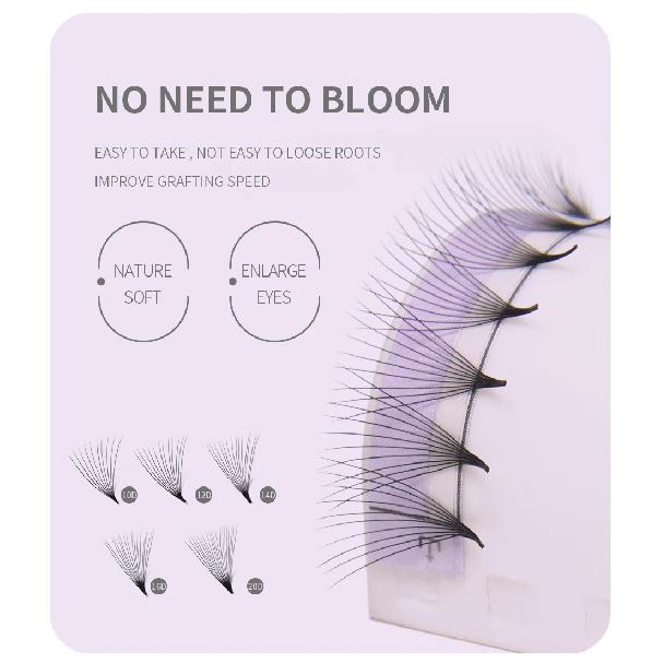 ANNAFRIS 10D 12D 14D 16D 20D Premade Fan Eyelash Extension Thin Pointy Base Roots Russia Volume Lashes Soft Natural False Lashes