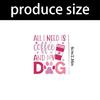 Pack of 6 Mother's Day Special Decorative Sticker Alphabets Sticker Sheets Set For Unique Cup Drinkware Decorations