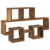 Wall Shelf with Shelf Reclaimed Wood Look 82 x 15 x 51 cm Engineered Wood