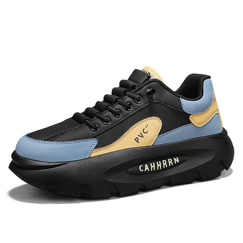 

Autumn and winter new sports men s shoes casual trend thick soles increase ins men s students contrasting color dad shoes men s 39