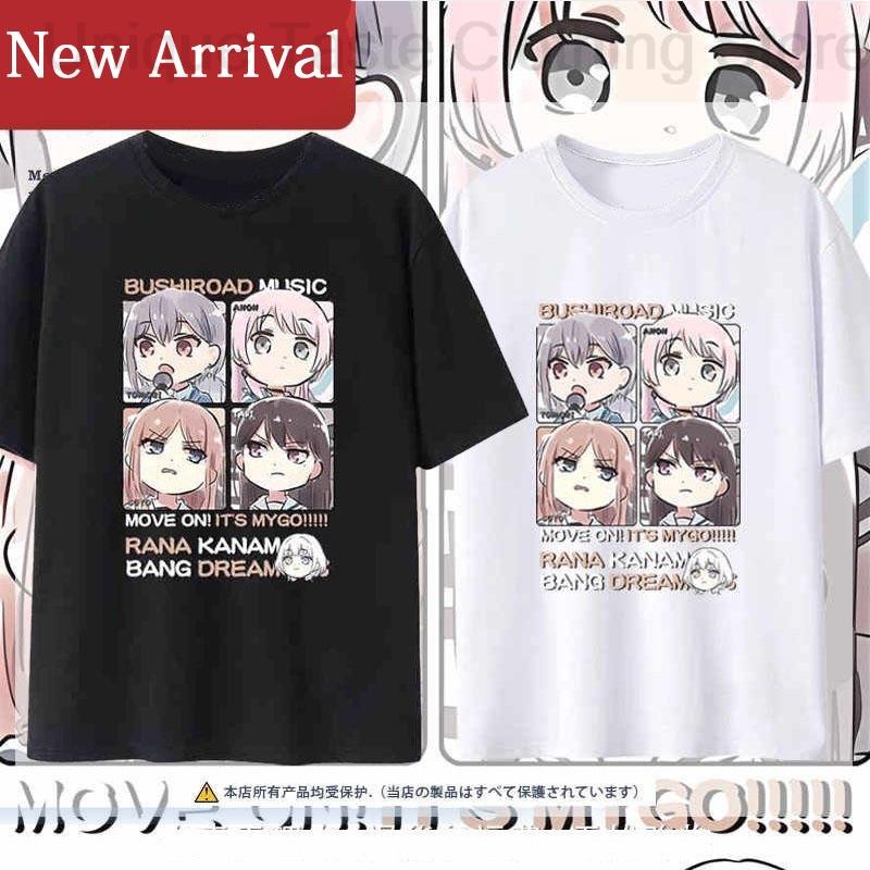 BanG Dream Its MyGO T Shirt Cartoon Cute Rāna Kaname Takamatsu Tomori Anon Chihaya Soyo Nagasaki Print Short Sleeve Tshirt Tops