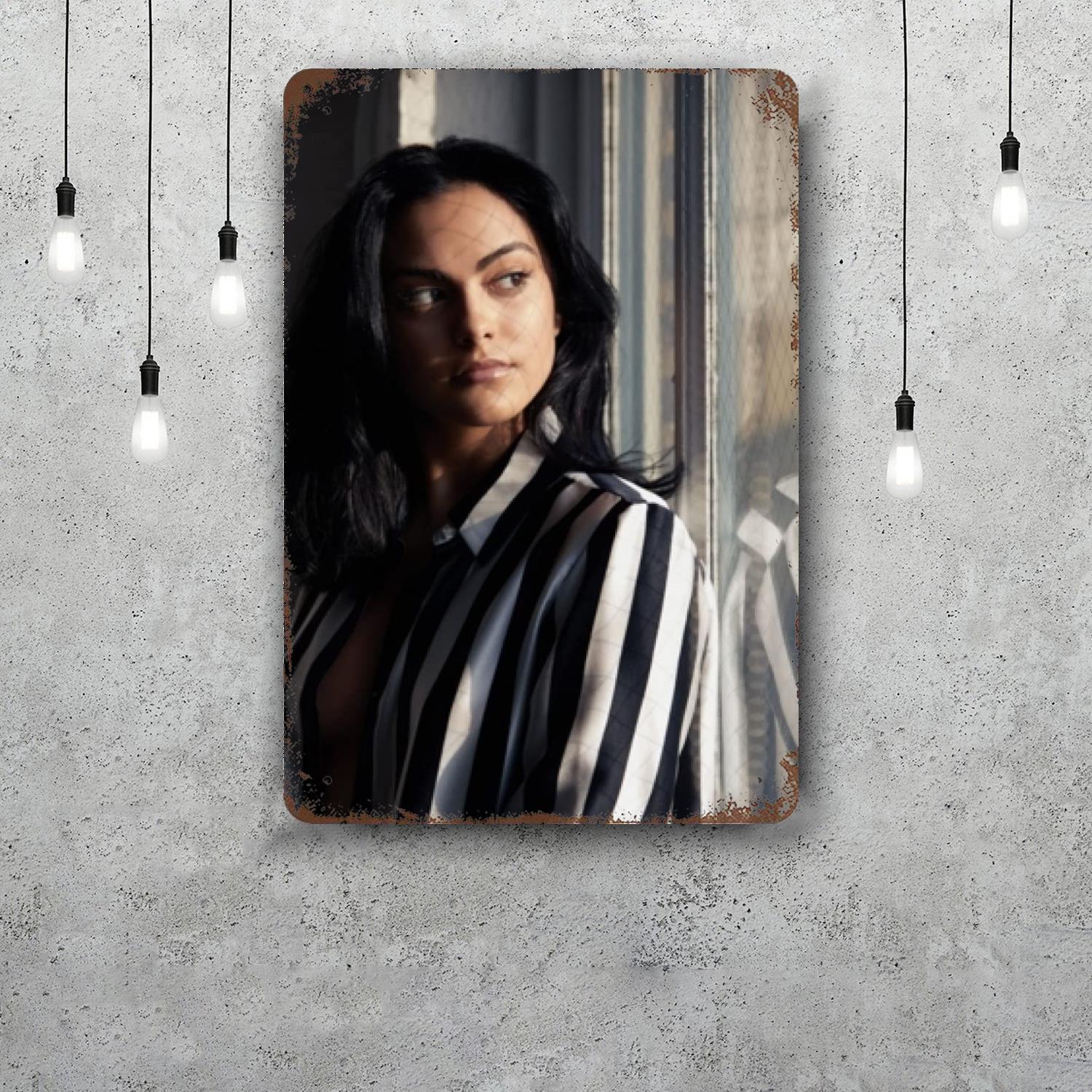 

camila mendes actor Retro Vintage Tin Sign Poster Decorative Plaque Metal Plate Wall Decor 20x30cm（7.8x11.8inch）