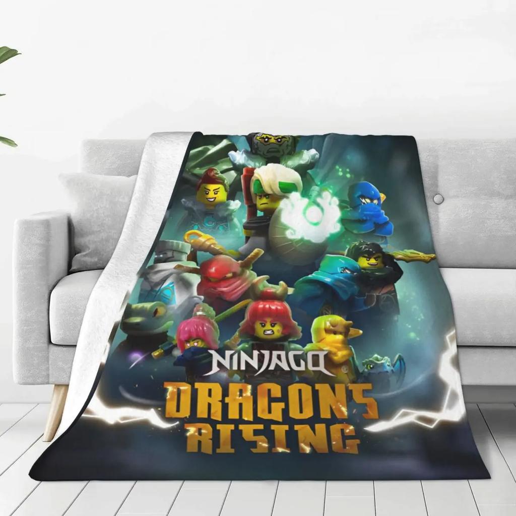 N-ninjagos Blanket Flannel Funny Warm Throw Blankets for Bedspread Summer