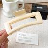 Korean Style XL Hollow Square Shark Claw Hair Clip for Women's Buns