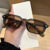 2Pcs Fashion Small Frame Rectangle Sunglasses High-Quality Simple Style Sun Glasses Vintage Men Women Rivet Eyeglass Uv400