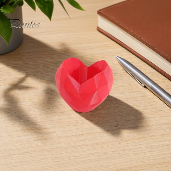 Love Heart Flowerpot Shape Planter Pot, 3D Printed Geometric PLA Plant Container Flowerpot, Cactus Succulents Plants Container, Gift for Valentine's