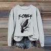 Women's Fashion Casual Long Sleeve Loose Printed Sweatshirt