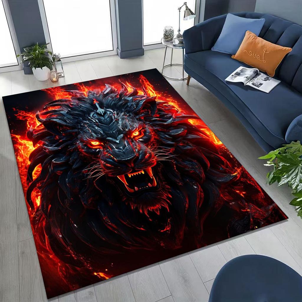 27 Style Wild Animal Lion Beast Cartoon Rug for Bedroom Living Room Sofa Home Doormat Decor, Large Kid Play Non-slip Floor Mat
