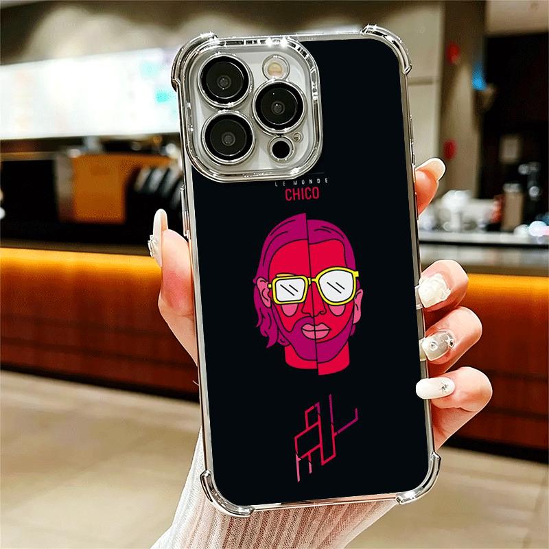 

PNL QLF Rapper Singer Soft Phone Case For iPhone 15 16 17 Air 14 Pro Max 16E Plus 13 12 Mini Plating Anti-Fall Fundas iPhone 14 Plus