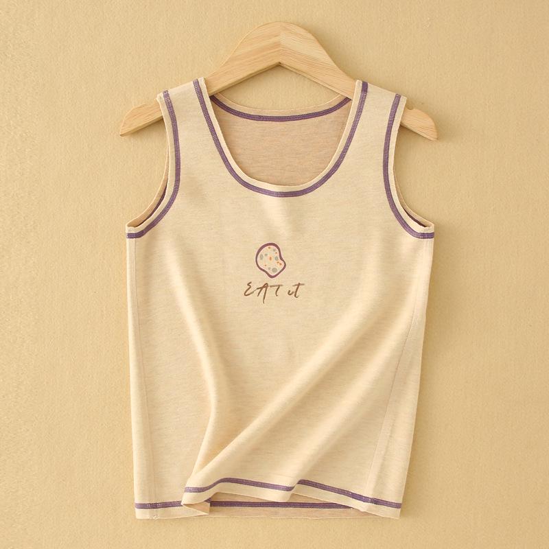 Kids' Silk Cashmere Warm Vest - A-Class Sleeveless Base Layer for Boys and Girls, Ideal for Autumn and Winter