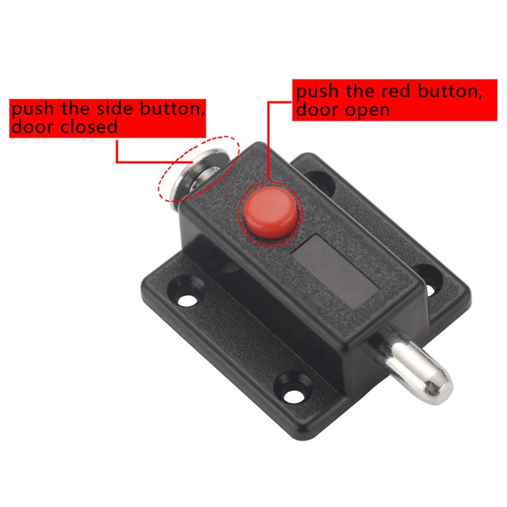 10Pcs Automatic Spring Bolts Latch Lock For Door Cabinet Box Cupboard Slide Locker Small Plastic Bolts Home Furniture Hardware