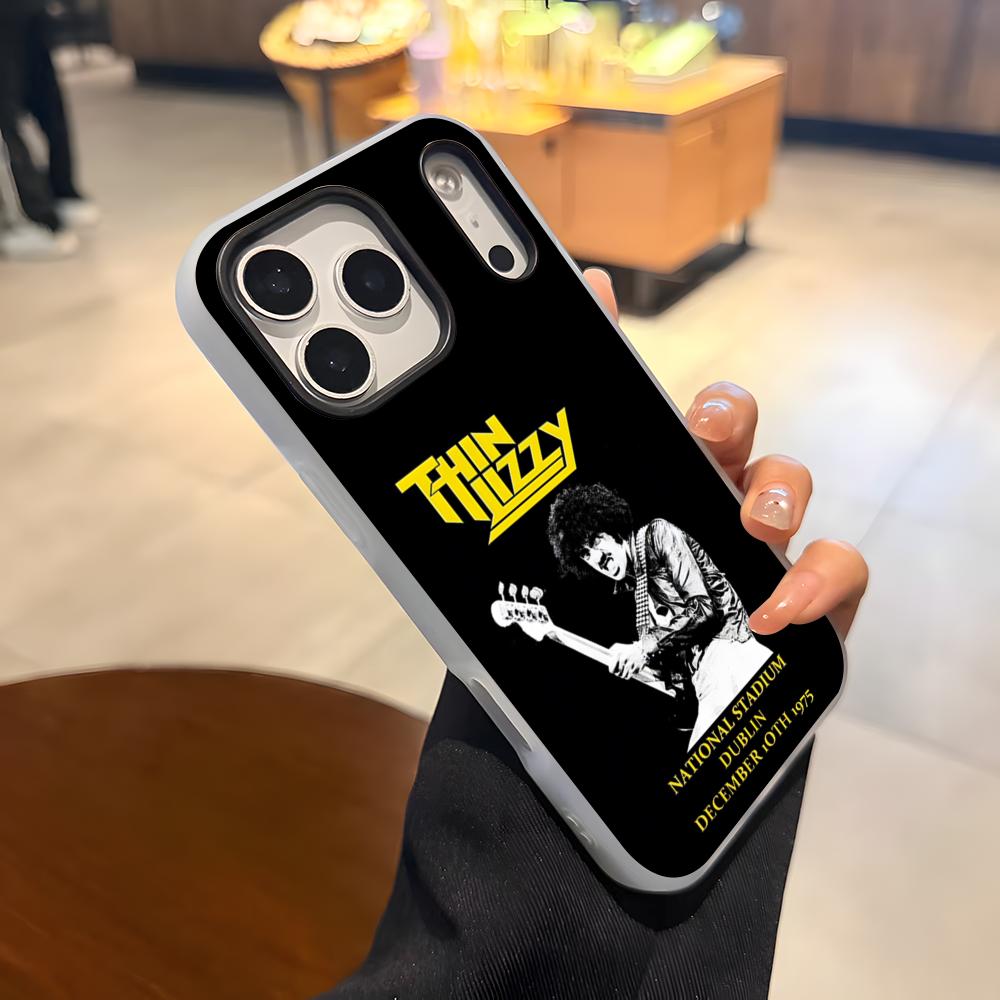 Rock Band T-Thin LizzyS Phone Case For IPhone 17 Air 16 E 15 14 Plus 13 12 11 Pro Max Jelly 2 In 1 Protective Case