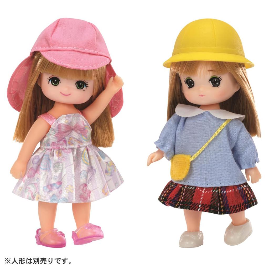 Takara Tomy Dress and Dress Kindergarten Outfit Ribbon Play Ages 3 and Up Licca-chan LW-20 Miki-chan Maki-chan Set, & Dress, Dress-Up Toy,