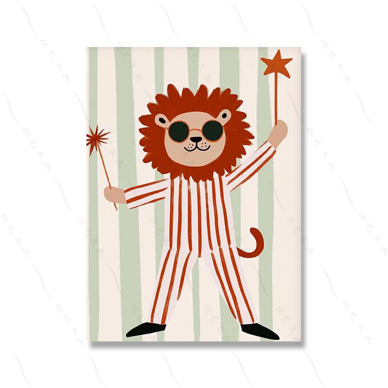 Cartoon Kids Wall Art Prints and Posters Playful Nursery Pictures Scandinavian Kids Room Decor Modern Playroom Canvas Painting