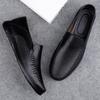 Fashion Genuine Leather Men Casual Shoes Luxury Brand Formal Man Loafers Moccasins Breathable Slip On Flats Handmade Boat Shoes