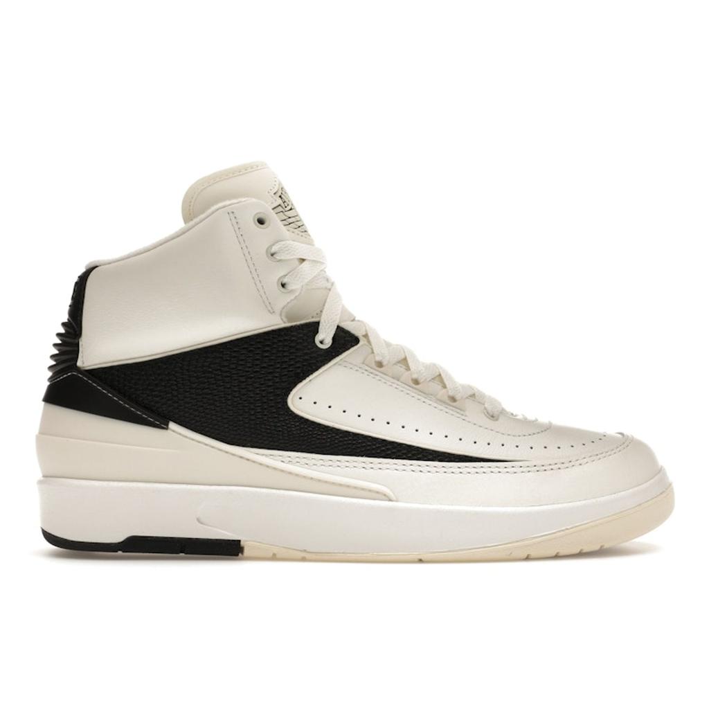 Air Jordan 2 Retro Sail Black Women Sneakers Cream Coconut-Milk DX4400-100
