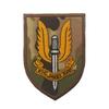 British Airborne Service (SAS) badge, embroidered wool Velcro, armband epaulettes
