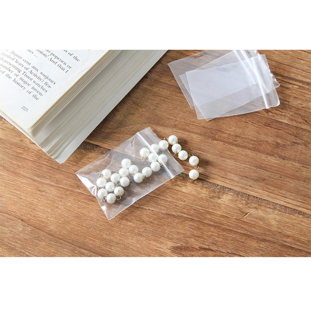 100pcs Bags Clear Food Storage Package Jewelry Packing Reclosable Vacuum Fresh Keeping Pouch