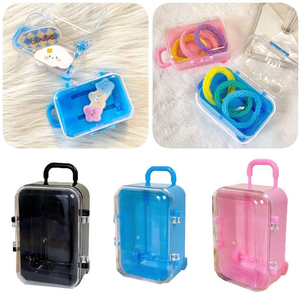 Charming European Style Mini Suitcase Candy Box With Durable Plastic Construction