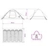 Instant Tent Olive Green 305 x 215 x 140 cm Polyester and Steel