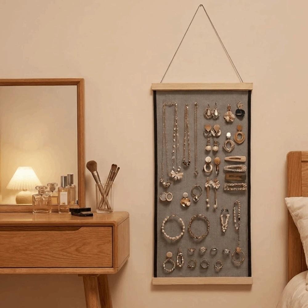 Large Capacity Hanging Earring Display Rack Mesh Grid Mesh Display Rack Living Room