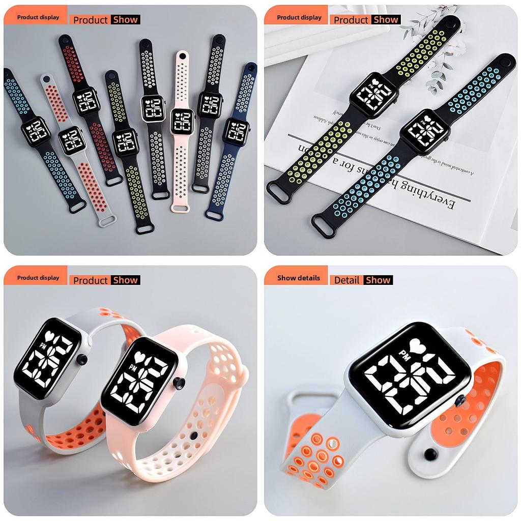 Children Digital Led Watch With Waterproof Function For Students And Outdoor Activities