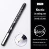 Zhongbai Waterproof Fine Liner Pen Set, 0.05-0.8 mm, for Drawing, Manga, and Hand-Painting.