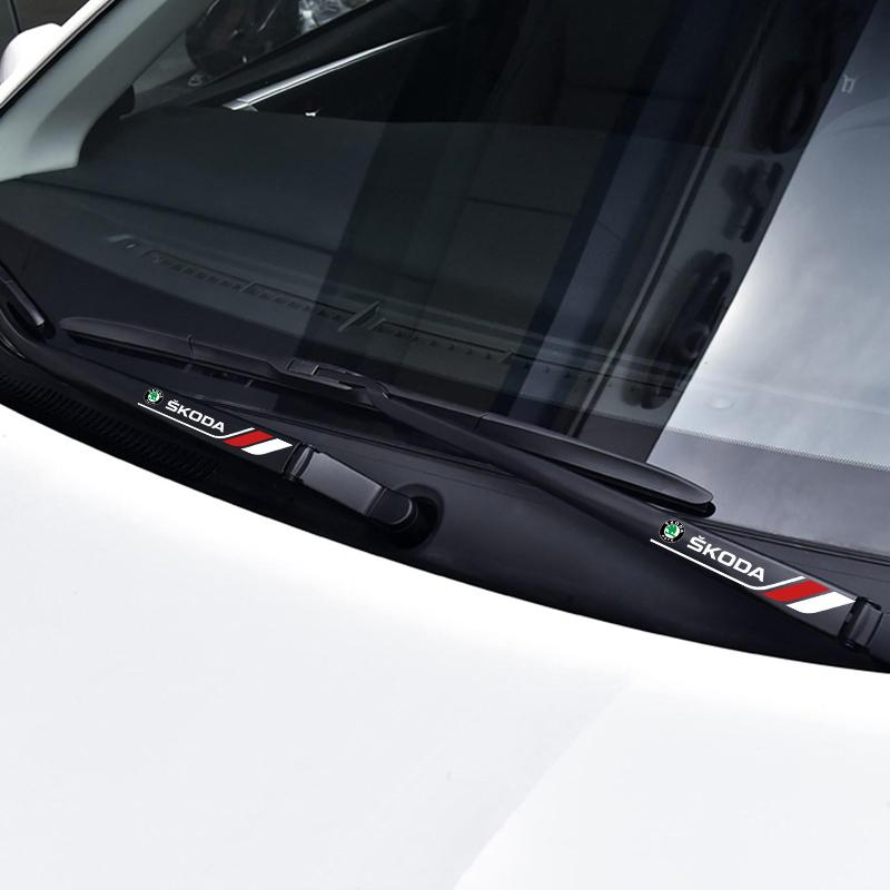 Car Valve core,Car Windshield Wiper Vinyl Sticker Matte Waterproof Decal For Skoda RAPID KAROQ FABIA YETI Octavia