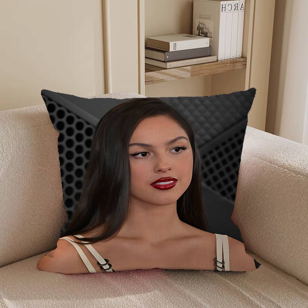 Singer O-Olivia Cool R-Rodrigo Anime Pillow Case Removable Washable Cushion Cover – All-Season Soft Linen