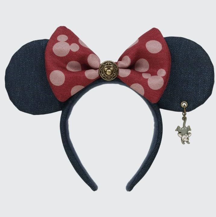 

Minnie Mouse denim headband with opossum charm Disney Resort (Tokyo exclusive)
