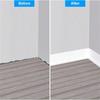 1pc 1m/2mx8cm Flexible Baseboard Made Of Soft PVC Kickboard Line, Floor Skirting Line, Waterproof Self-adhesive Vinyl Wall