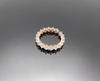Wooing 4-Prong 3Mm Silver Compass Layering Ring Pink Gold