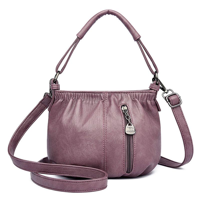 Ruffled Bag Women's Large Capacity Handbag, Simple Shoulder Bag for Women, Crossbody Bag