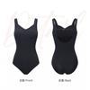 Black One-piece Triangular Swimsuit Women's Belly Cover To Show Slimming Sexy Racing Sports Swimming Pool Hot