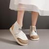 2025 Autumn/Winter Women's Retro Ethnic Embroidered High-Top Ankle Boots, Sporty Linen Cloth Shoes