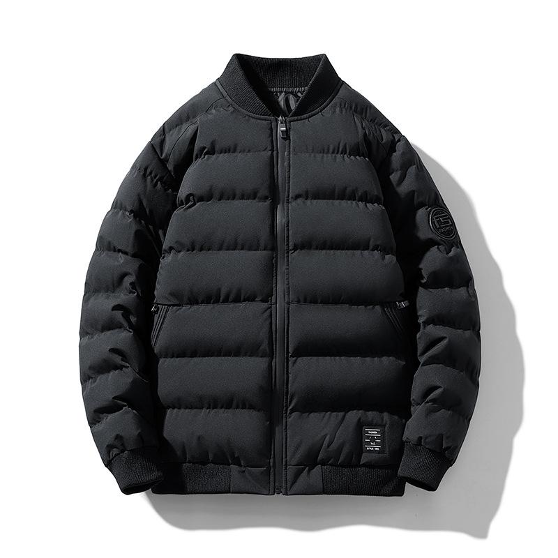 

Men s Outdoor Fashion Windproof Warm Clothes Comfortable Versatile Breathable Sports Collar Jacket XXXXL чорний