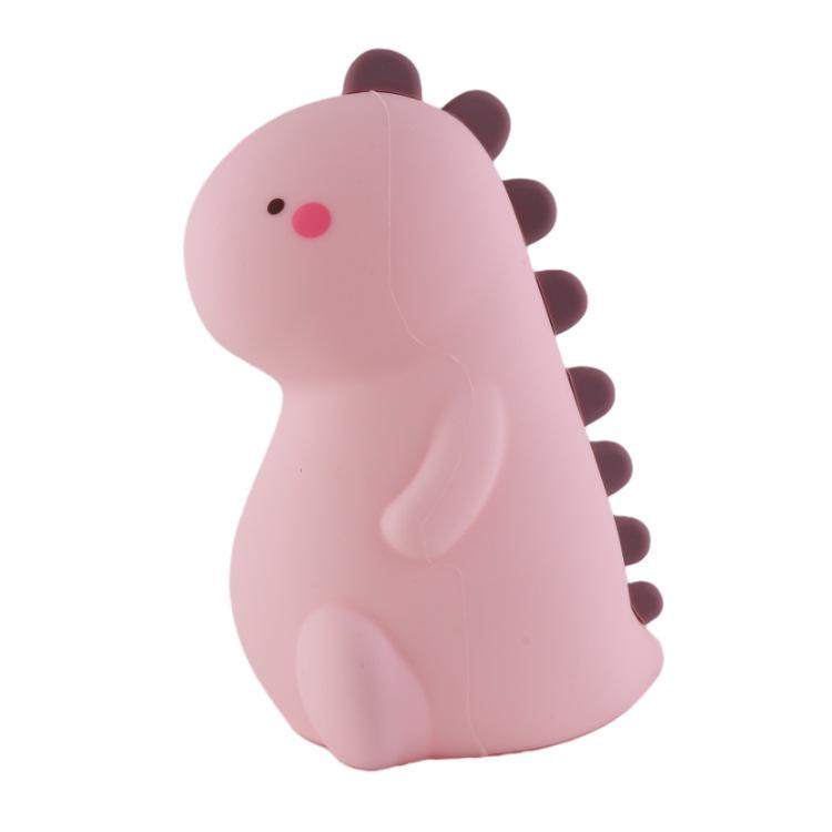 Rechargeable Dinosaur Silicone Night Light - Seven-Color Changing for Kids