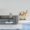 Abstract Couple Camel Figurine Resin Statue Creative Sculpture for Bookcase Cafe Desktop Ornament