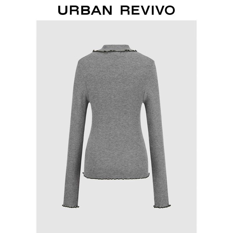 

Женский вязаный кардиган на пуговицах с оборками XL