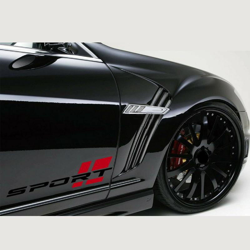 Racing Sport Car Door Side Sticker Reflective Car Body Decor Stripe Vinyl Decal