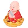Nodding Smiling Buddha Maitreya Automatic Laughing Car Dashboard Solar Buddha Toy for Home Desktop