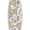 Wooden Surfboard Wall Hanging Decor Coastal Beach Hollow Surfboard Wall Art for Summer Tropical Bedroom Living Room Decoration