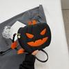 Funny Halloween Pumpkin Bag PU Leather Square Crossbody Bag Novelty Pumpkin Shoulder Bag  Halloween