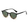 Retro Round Frame Sunglasses For Women & Men Artistic Design With Clear Blue Light Blocking Lenses Vintage Chic Eyewear