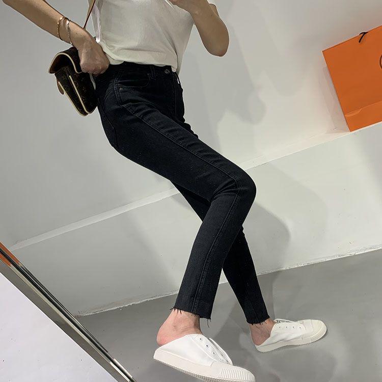 2025 High-Waisted Stretch Slimming Women's Flared Cropped Jeans for Spring/Autumn